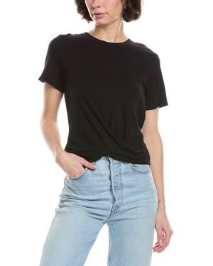 Michael Stars Hollis Criss Cross T-Shirt - Black