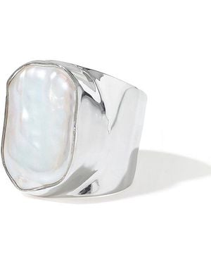 TIRAMISU Plated 11.00 Ct. Tw. 14-19Mm Pearl Statement Ring - White