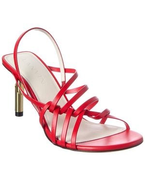 Lanvin Sequence Leather Sandal - Pink