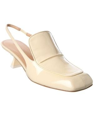 Sportmax Lazzaro Patent Slingback Pump - White