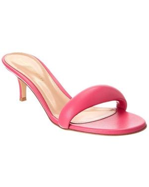 Gianvito Rossi Bijoux 55 Leather Sandal - Pink