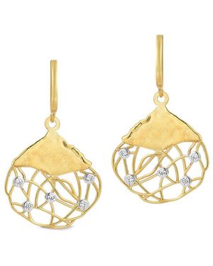 Reiss 14K 0.20 Ct. Tw. Diamond Earrings - Metallic