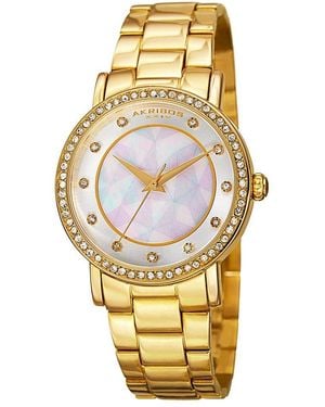 Akribos Xxiv Ornate Watch - Metallic