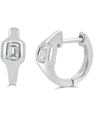 Sabrina Designs 14K 0.32 Ct. Tw. Diamond Huggie Earrings - Metallic