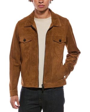 Isaia Suede Jacket - Brown