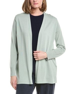 Anne Klein Pocket Cardigan - Gray