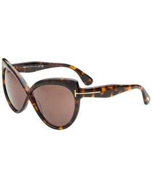 Tom Ford Beatrice 65Mm Sunglasses - Brown