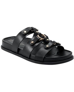 Marc Fisher Verity Leather Sandal - Black