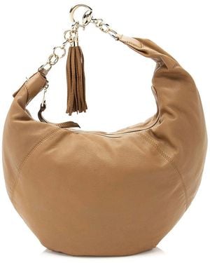 Gucci Leather Sienna Medium Hobo (Authentic Pre-Loved) - Brown