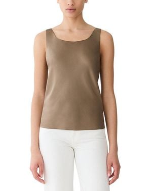 Lafayette 148 New York Bias Tank Top - Natural