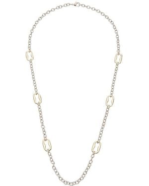 Juvell 18K Two-Tone Plated Twisted Cable Necklace - Multicolor