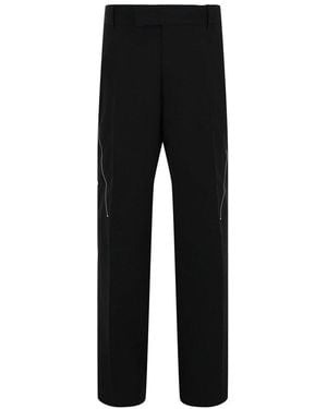 Ferragamo Zip-Detail Tailored Trouser - Black