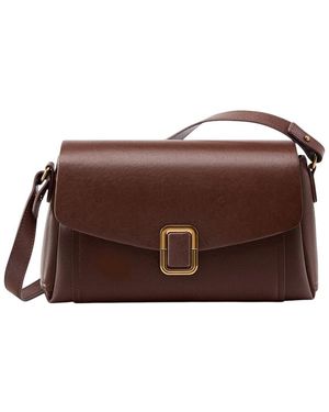 Adele Berto Leather Shoulder Bag - Brown