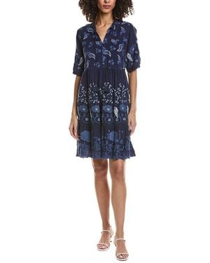 Johnny Was Eirlys Mini Dress - Blue