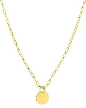 HAWLEY ST 14K Geometric Necklace - Metallic