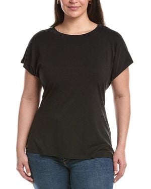 Eileen Fisher Plus Round Neck Top - Black