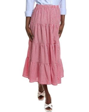 ANNA KAY Westend Plaid Midi Skirt - Pink
