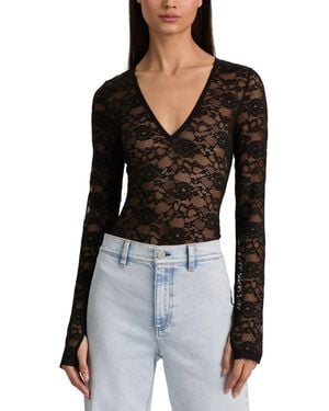 Alice + Olivia Teagan Bodysuit - Black