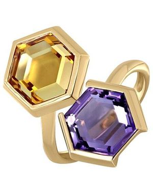 Bony Levy 14K Colour 14K 7.94 Ct. Tw. 4 Amethyst Ring - White