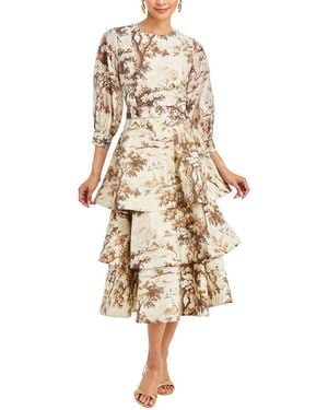 mestiza Rhonda Convertible Linen-Blend Midi Dress - Natural