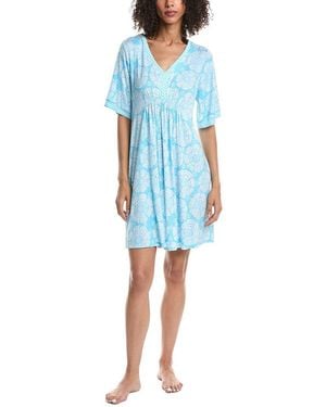 Ellen Tracy Tunic Nightgown - Blue
