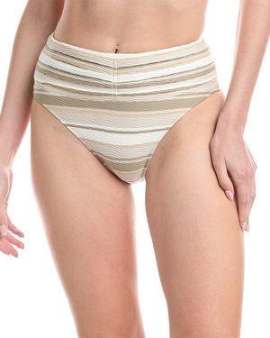Ramy Brook Striped Ivo Bikini Bottom - Natural