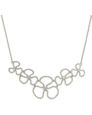 Suzy Levian CZ Jewelry Suzy Levian Cz Bib Necklace - Metallic