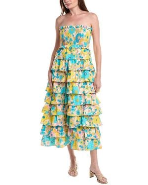 FLORA BEA NYC Rosana Midi Dress - Green