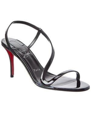 Christian Louboutin Rosa Z 80 Patent Sandal - Metallic