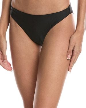 MILLY Solid Margot Bikini Bottom - Black