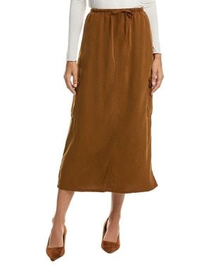 Bella Dahl Cargo Midi Skirt - Brown