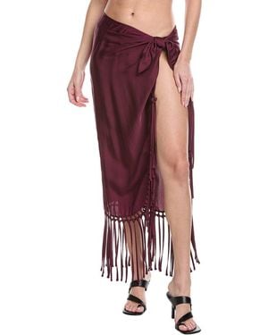 Jonathan Simkhai Elara Pareo With Fringe - Red