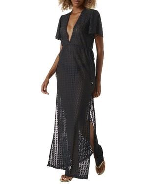 Melissa Odabash Esme Maxi Kaftan - Black
