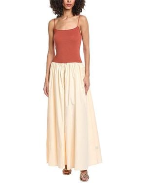 Toccin Orielle Drop Waist Cami Midi - Natural