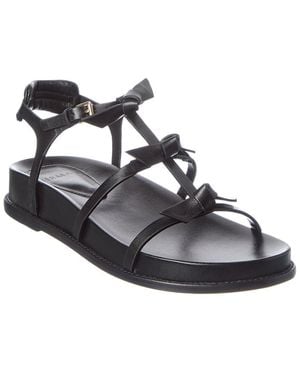 Alexandre Birman Slim Lolita Leather Sandal - Black