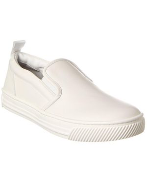 Gianvito Rossi Leather Slip-On Trainer - Natural