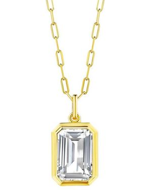 Chavin Couture Topaz Deco Necklace - Metallic