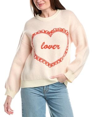 Girl Dangerous Lover Jumper - White
