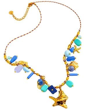jean claude Stainless Steel Necklace - Blue