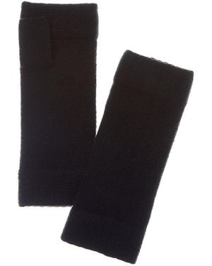 N.Peal Cashmere Cashmere Fingerless Gloves - Black