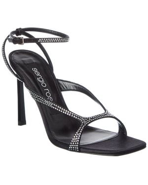 Sergio Rossi Aracne 95 Satin Sandal - Metallic