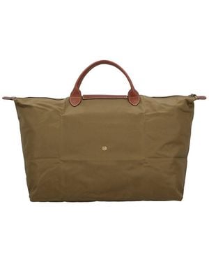 Longchamp Le Pliage Original Large Canvas Travel Bag - Brown