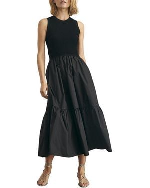 Tanya Taylor Crew Neck Josephina Dress - Black