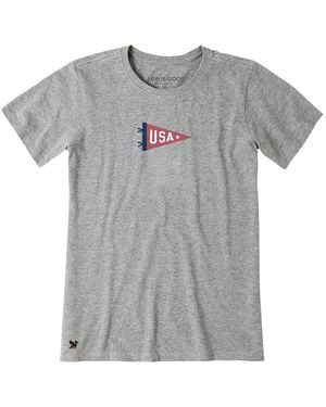 Life Is Good. Crusher Lite T-Shirt - Gray