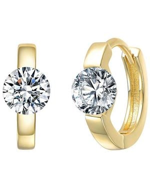 Genevive Jewelry Huggie Earrings - Metallic