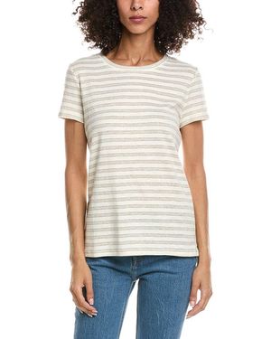 Tommy Bahama Ashby Isles Metallic Stripe Top - White