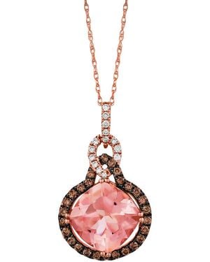 Le Vian Nude Palette 14K Rose 3.31 Ct. Tw. Diamond & Morganite Pendant Necklace - Pink