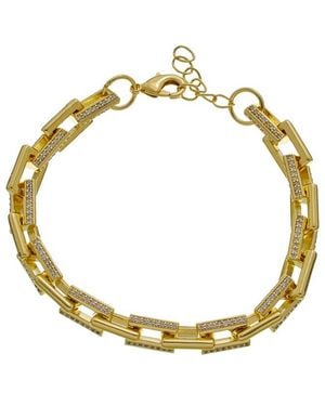 Rebecca Minkoff 14K Plated Cz Bracelet - Metallic