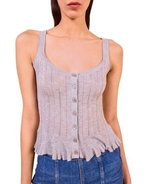 Ulla Johnson Callie Knit Camisole - Purple