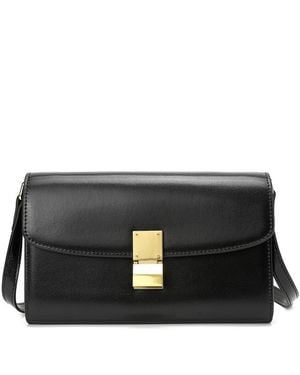 Tiffany & Fred Paris Smooth Leather Clutch - Black